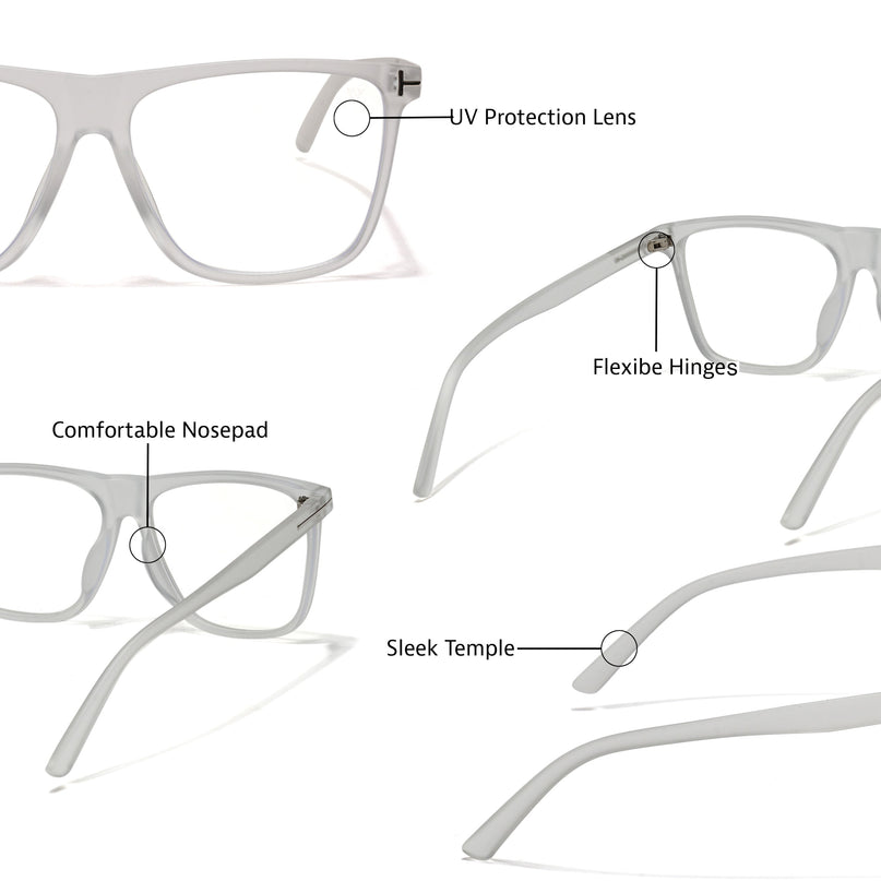 Voyage Clear Wayfarer Eyeglasses - MG3903
