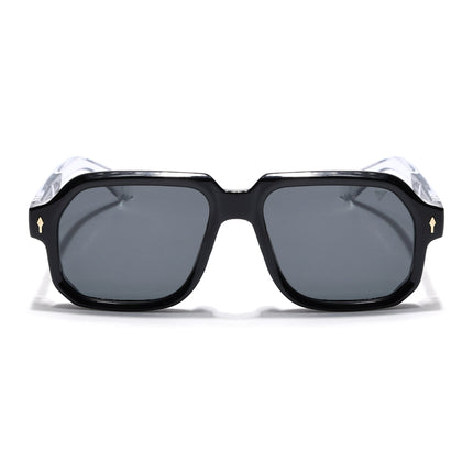 Wayfarer Sunglasses for Men & Women (Black Lens | Black Frame - MG7663)