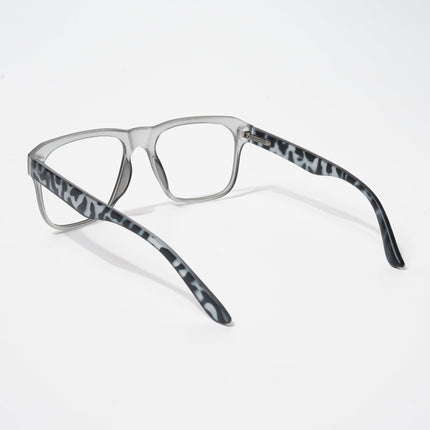 EyeJack Bell Bottom Matt Grey Square Eyeglasses for Men & Women (62201CL362-C4)