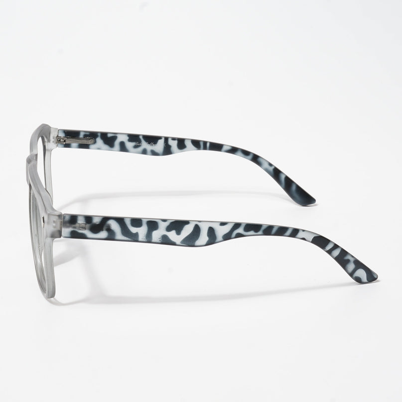 EyeJack Bell Bottom Matt Grey Square Eyeglasses for Men & Women (62201CL362-C4)