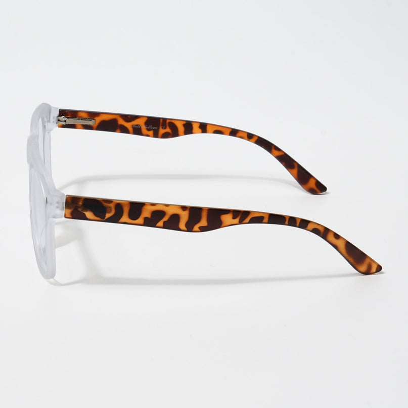EyeJack Bell Bottom Matt Transparent Square Eyeglasses for Men & Women (62201CL364-C6)