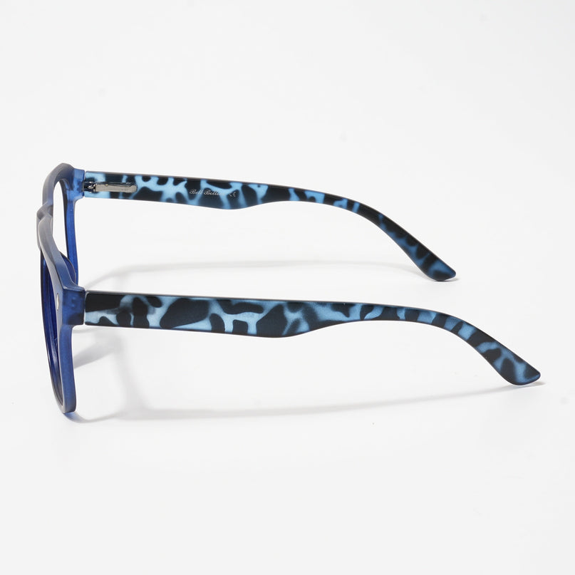 EyeJack Bell Bottom Matt Blue Square Eyeglasses for Men & Women (62201CL365-C7)