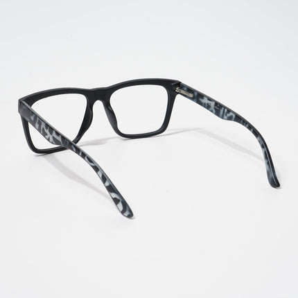 EyeJack Bell Bottom Matt Black Square Eyeglasses for Men & Women (62202CL450-C10)