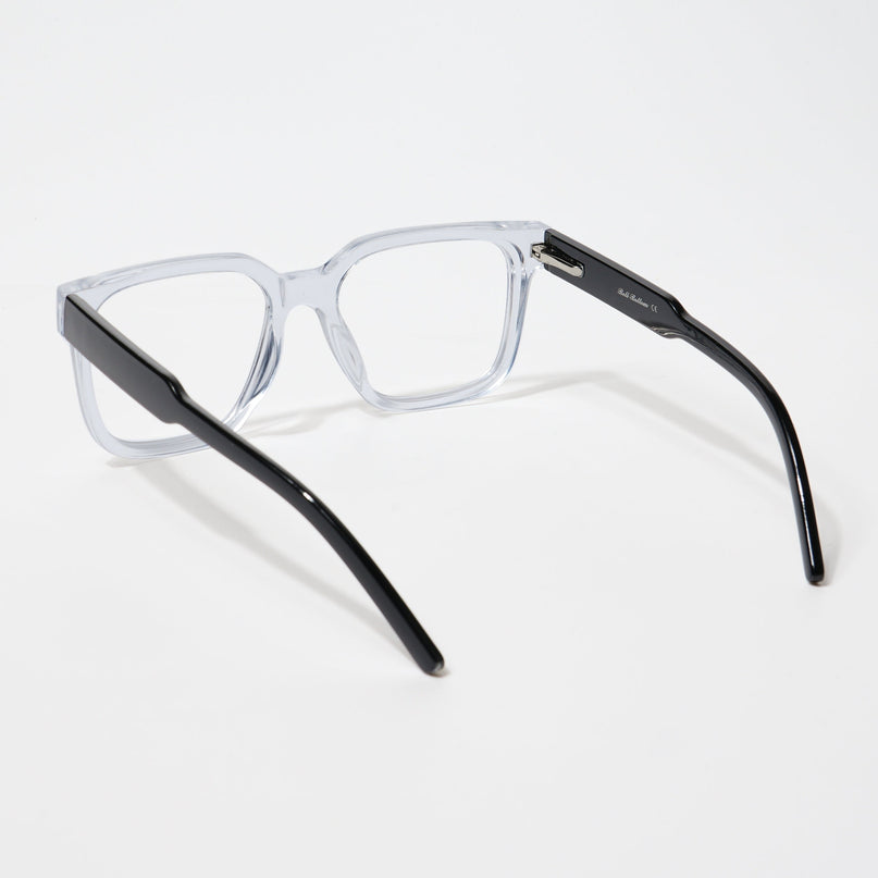 EyeJack Bell Bottom Transparent Square Eyeglasses for Men & Women (62203CL379-C3)