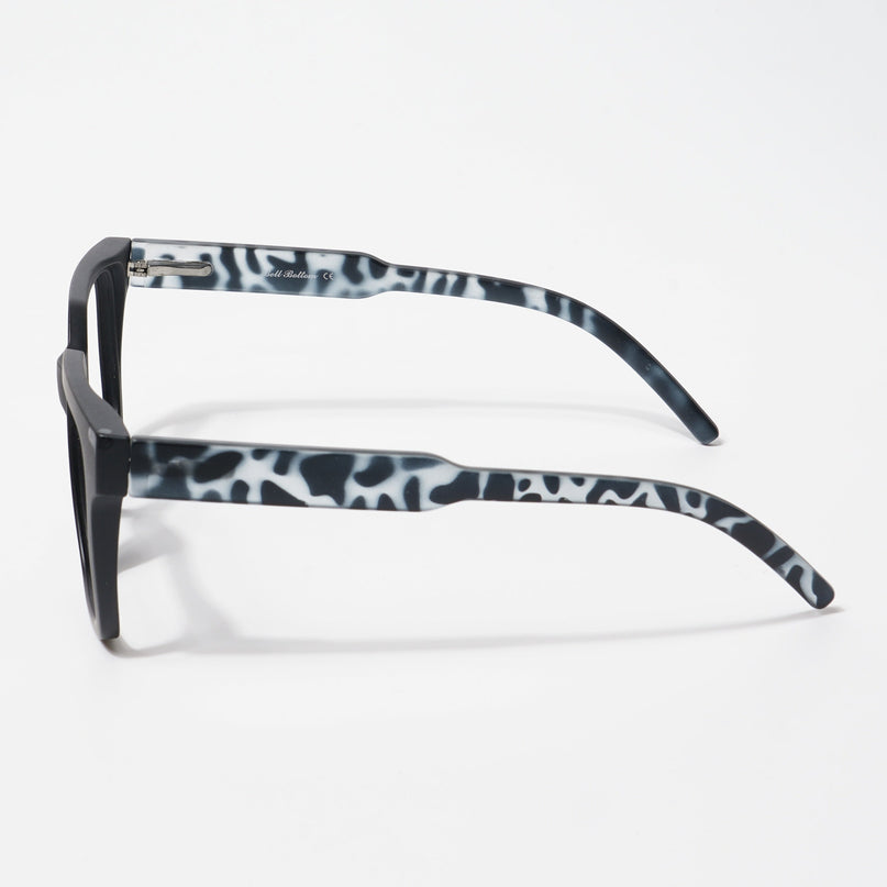 EyeJack Bell Bottom Matt Black Square Eyeglasses for Men & Women (62203CL451-C10)