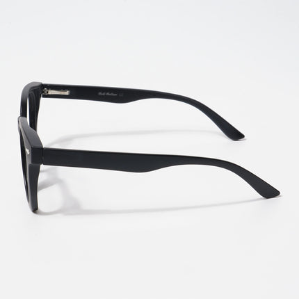 EyeJack Bell Bottom Matt Black Square Eyeglasses for Men & Women (62205CL395-C1)