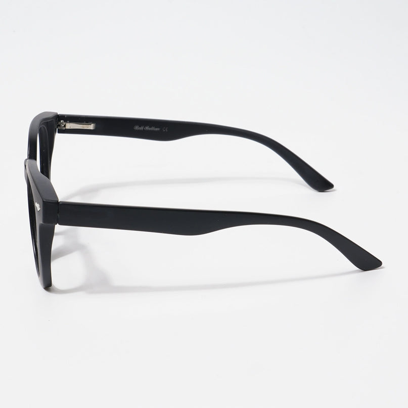 EyeJack Bell Bottom Matt Black Square Eyeglasses for Men & Women (62205CL395-C1)