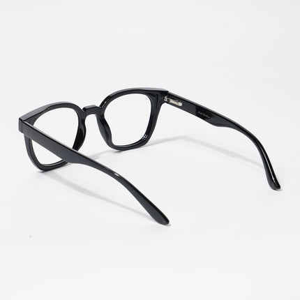 EyeJack Bell Bottom Shine Black Square Eyeglasses for Men & Women (62205CL396-C2)