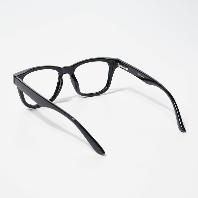 EyeJack Bell Bottom Shine Black Square Eyeglasses for Men & Women (62206CL405-C2)