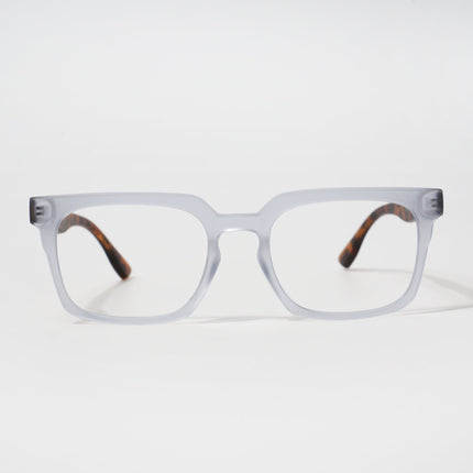 EyeJack Bell Bottom Matt Transparent Rectangle Eyeglasses for Men & Women (62207CL418-C6)