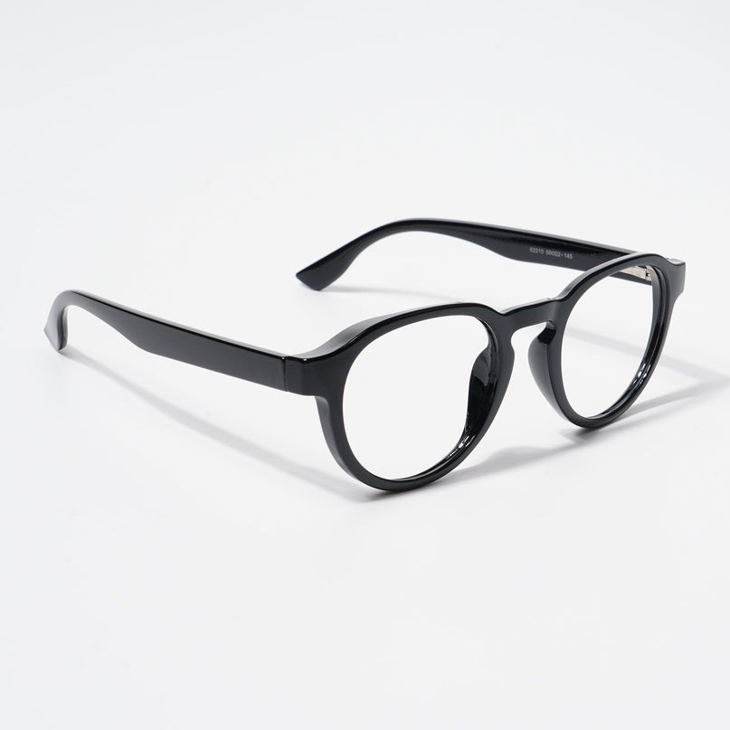 EyeJack Bell Bottom Shine Black Round Eyeglasses for Men & Women (62210CL441-C2)