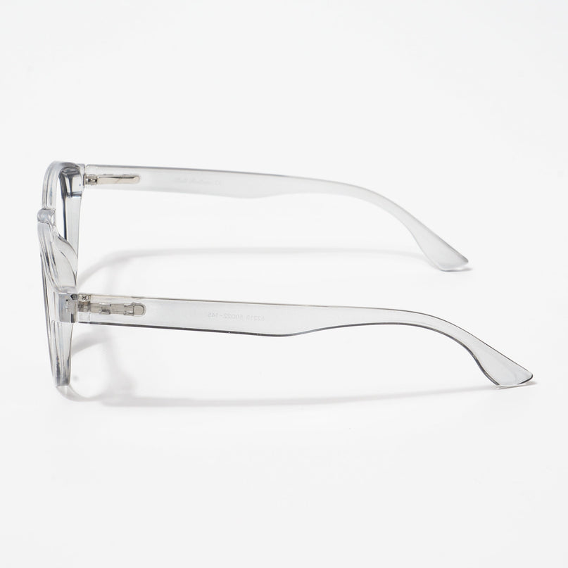 EyeJack Bell Bottom Shine Grey Round Eyeglasses for Men & Women (62210CL444-C5)