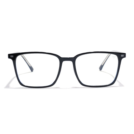 Voyage Black Rectangle Eyeglasses for Men & Women (6222FMG8621)