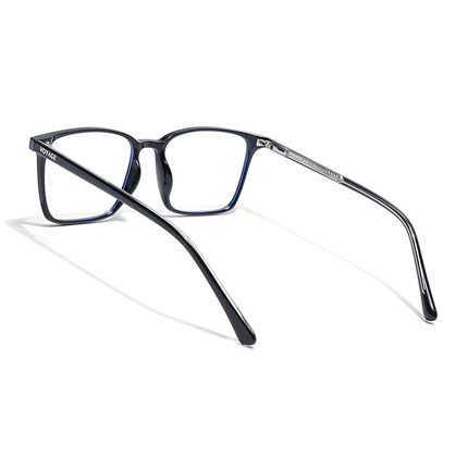 Voyage Black Rectangle Eyeglasses for Men & Women (6222FMG8621)
