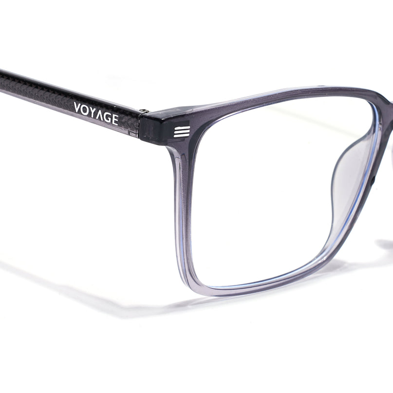 Voyage Grey Rectangle Eyeglasses for Men & Women (6222FMG8622)
