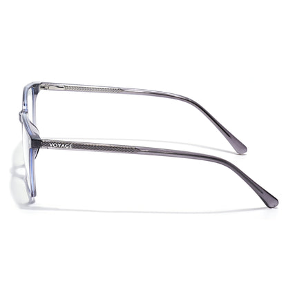 Voyage Grey Rectangle Eyeglasses for Men & Women (6222FMG8622)