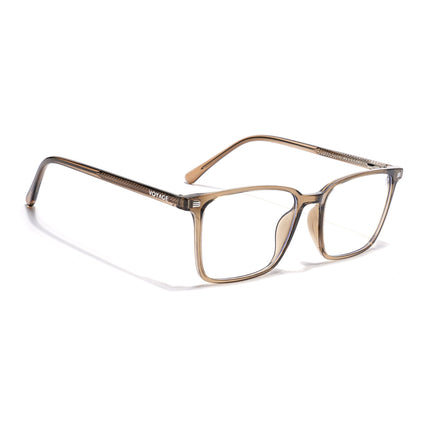 Voyage Brown Rectangle Eyeglasses for Men & Women (6222FMG8623)
