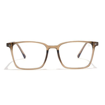 Voyage Brown Rectangle Eyeglasses for Men & Women (6222FMG8623)