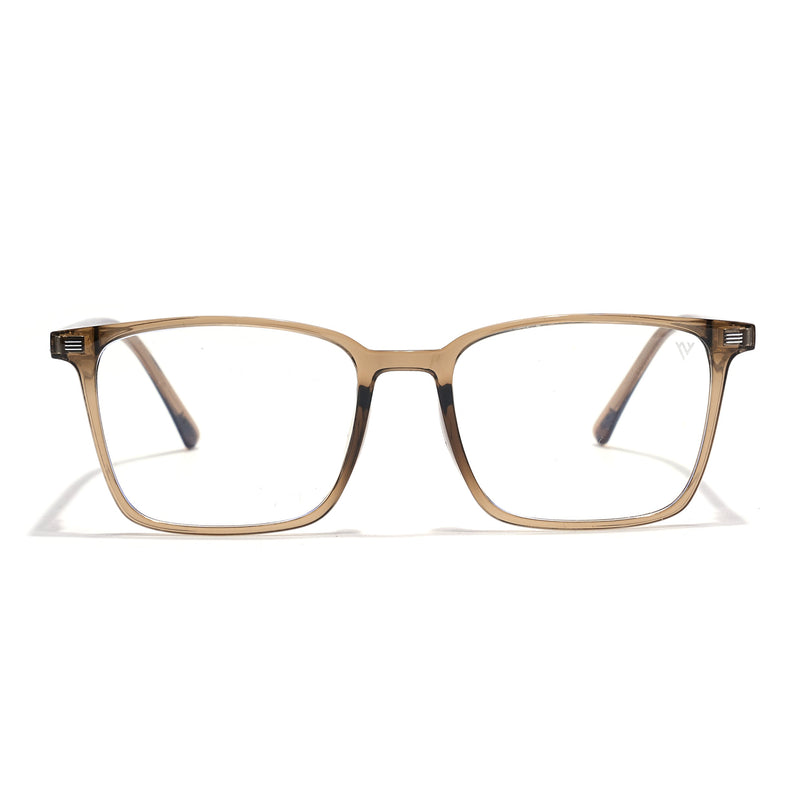 Voyage Brown Rectangle Eyeglasses for Men & Women (6222FMG8623)