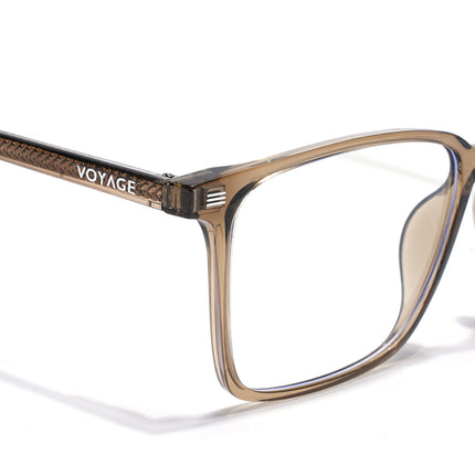 Voyage Brown Rectangle Eyeglasses for Men & Women (6222FMG8623)
