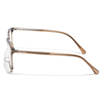 Voyage Brown Rectangle Eyeglasses for Men & Women (6222FMG8623)
