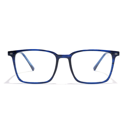 Voyage Blue Rectangle Eyeglasses for Men & Women (6222FMG8624)