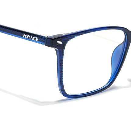 Voyage Blue Rectangle Eyeglasses for Men & Women (6222FMG8624)