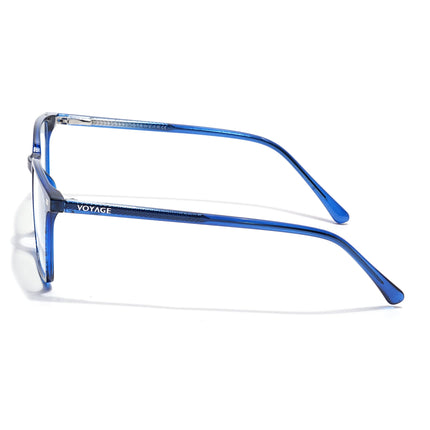 Voyage Blue Rectangle Eyeglasses for Men & Women (6222FMG8624)