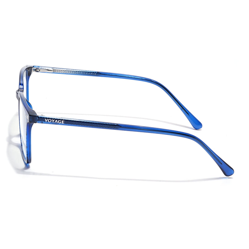 Voyage Blue Rectangle Eyeglasses for Men & Women (6222FMG8624)