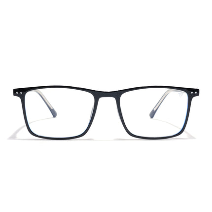 Voyage Black Rectangle Eyeglasses for Men & Women (6226FMG8629)