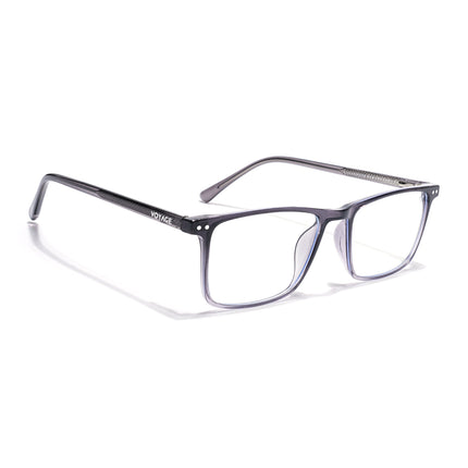 Voyage Grey Rectangle Eyeglasses for Men & Women (6226FMG8630)