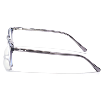 Voyage Grey Rectangle Eyeglasses for Men & Women (6226FMG8630)