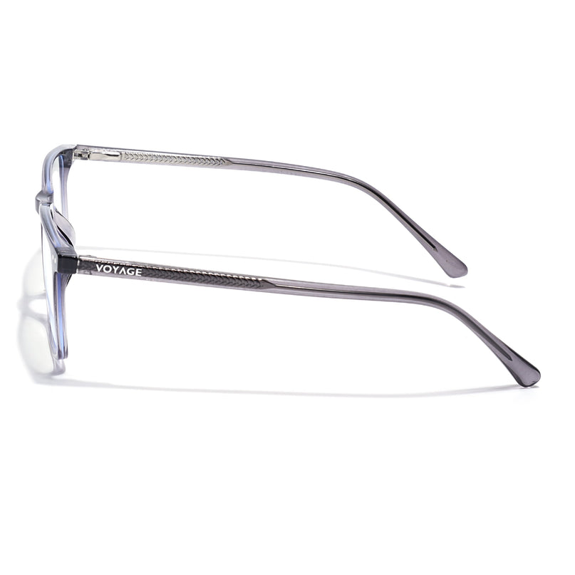 Voyage Grey Rectangle Eyeglasses for Men & Women (6226FMG8630)