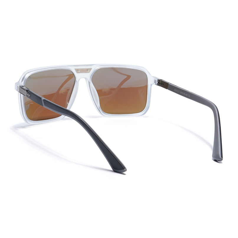 Eyejack Transparent Square Polarized Sunglasses for Men & Women (6227PCL1119)