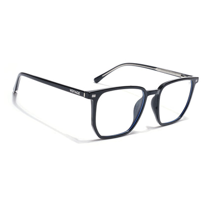 Voyage Black Wayfarer Eyeglasses for Men & Women (6228FMG8633)