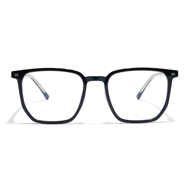 Voyage Black Wayfarer Eyeglasses for Men & Women (6228FMG8633)