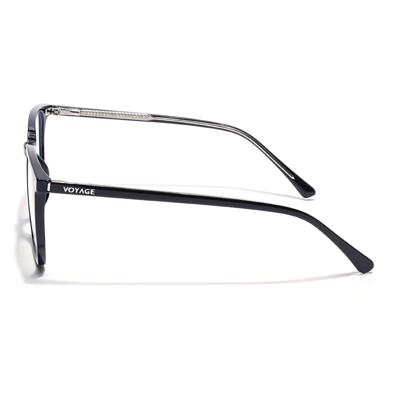 Voyage Black Wayfarer Eyeglasses for Men & Women (6228FMG8633)