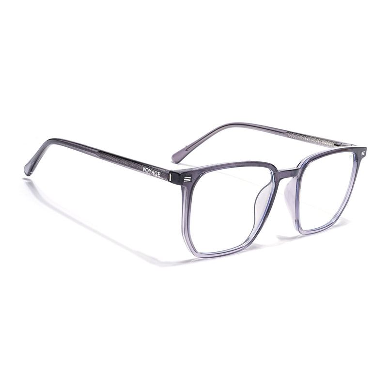 Voyage Silver Wayfarer Eyeglasses for Men & Women (6228FMG8634)