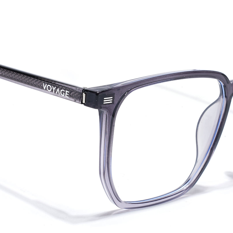 Voyage Silver Wayfarer Eyeglasses for Men & Women (6228FMG8634)