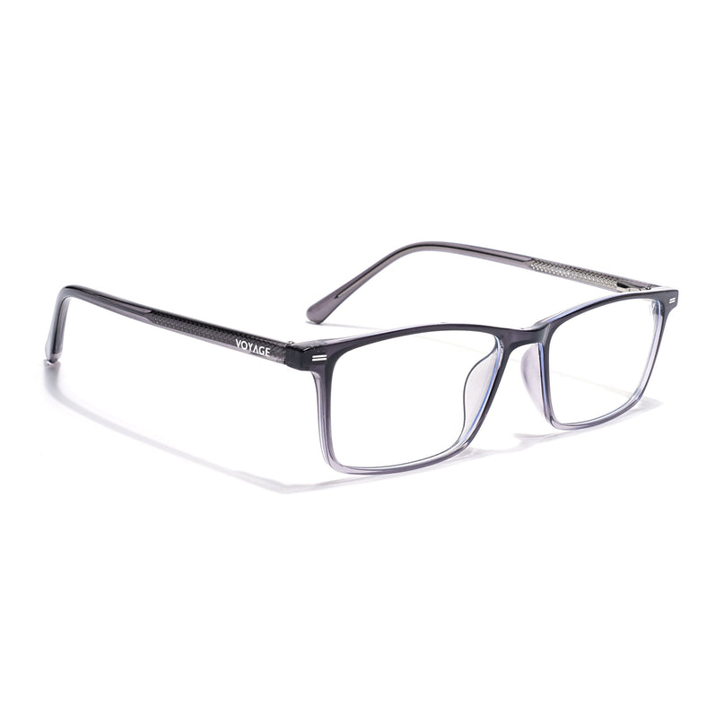 Voyage Grey Rectangle Eyeglasses for Men & Women (6229FMG8632)