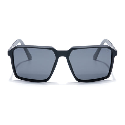 Eyejack Black Square Polarized Sunglasses for Men & Women (6229PCL1121)