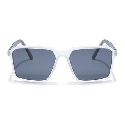 Eyejack Transparent Square Polarized Sunglasses for Men & Women (6229PCL1125)