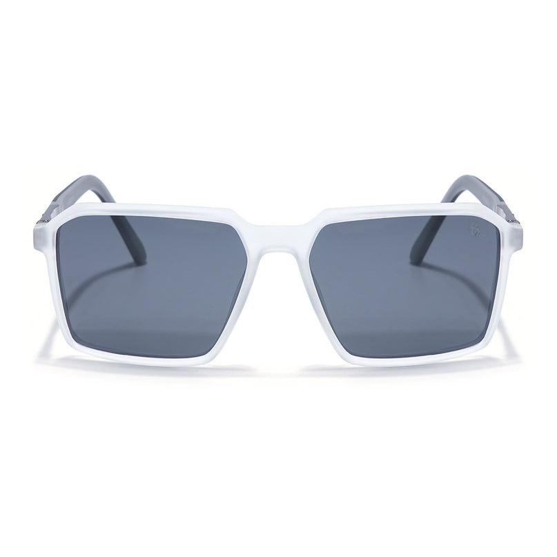 Eyejack Transparent Square Polarized Sunglasses for Men & Women (6229PCL1125)