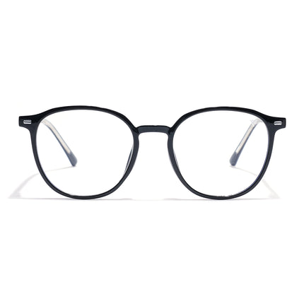Voyage Black Round Eyeglasses for Men & Women (6230FMG8618)