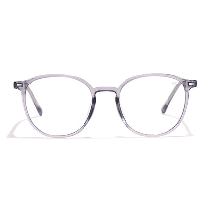 Voyage Grey Round Eyeglasses for Men & Women (6230FMG8619)
