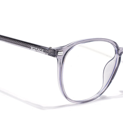 Voyage Grey Round Eyeglasses for Men & Women (6230FMG8619)