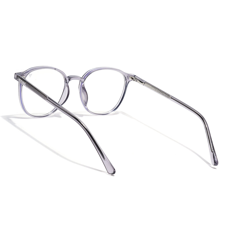 Voyage Grey Round Eyeglasses for Men & Women (6230FMG8619)