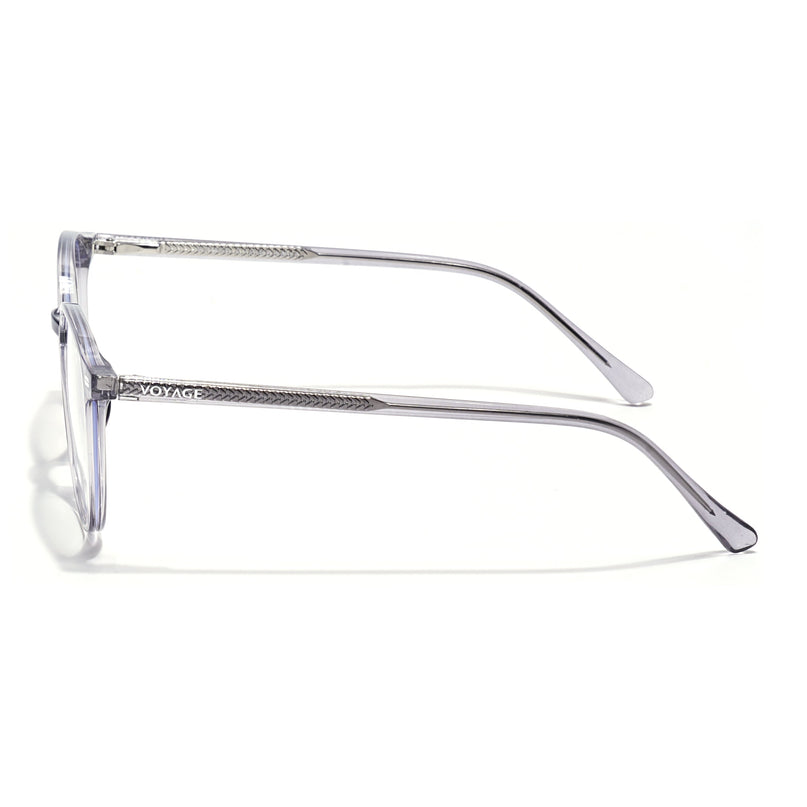Voyage Grey Round Eyeglasses for Men & Women (6230FMG8619)