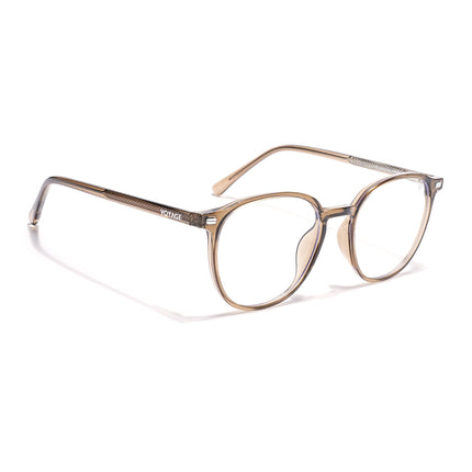 Voyage Brown Round Eyeglasses for Men & Women (6230FMG8620)