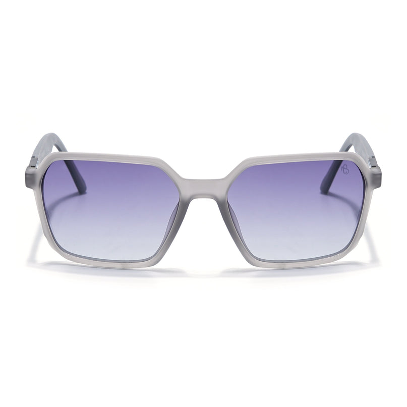 Eyejack Grey Square Polarized Sunglasses for Men & Women (6231PCL1129)